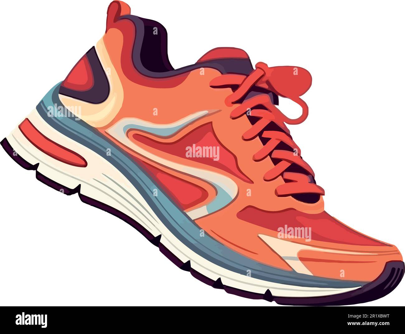 modern sports shoe over white Stock Vector Image & Art - Alamy