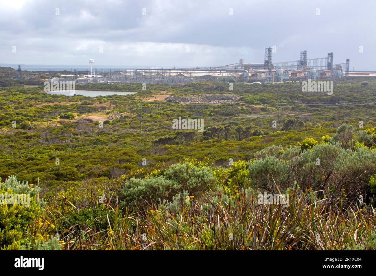 Portland Aluminium Smelter Stock Photo