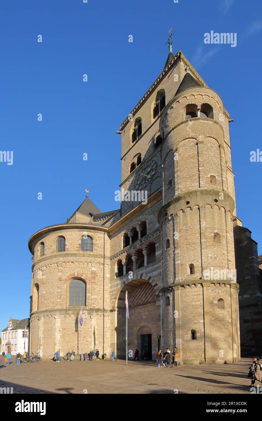 UNESCO Cathedral, Trier, Mittelmosel, Moselle, Rhineland-Palatinate, Germany Stock Photo