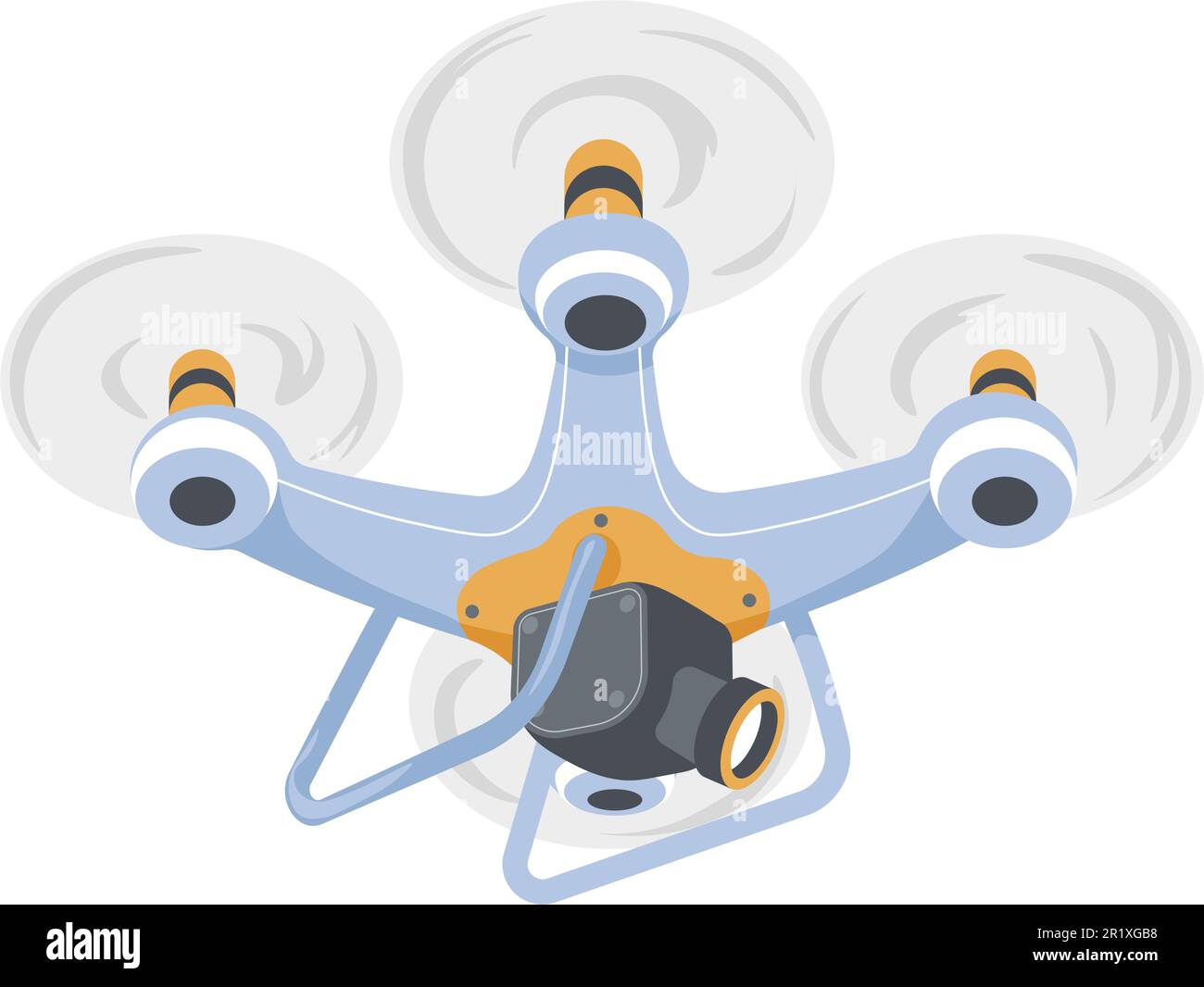 Unmanned aerial vehicle, drone with camera vector Stock Vector Image ...