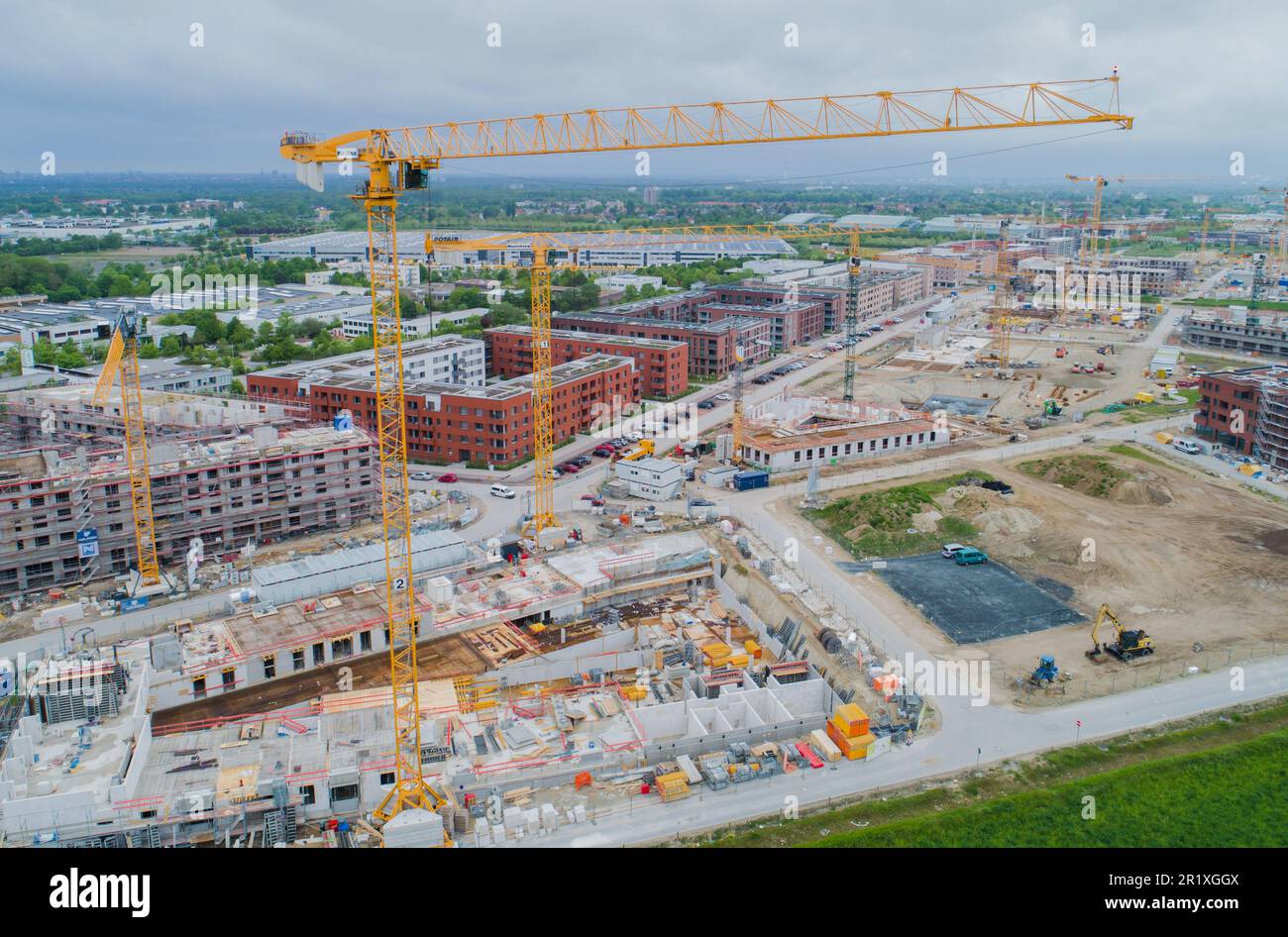 Hanover, Germany. 16th May, 2023. Apartment buildings with thousands of apartments are being