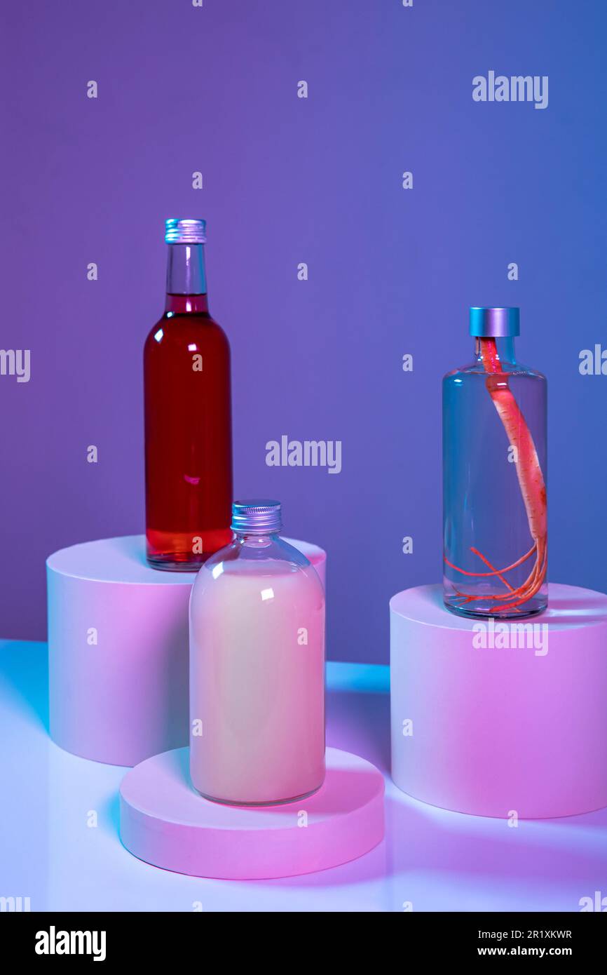 Korean Asian traditional infused liquor, wine, alcohol Stock Photo Alamy