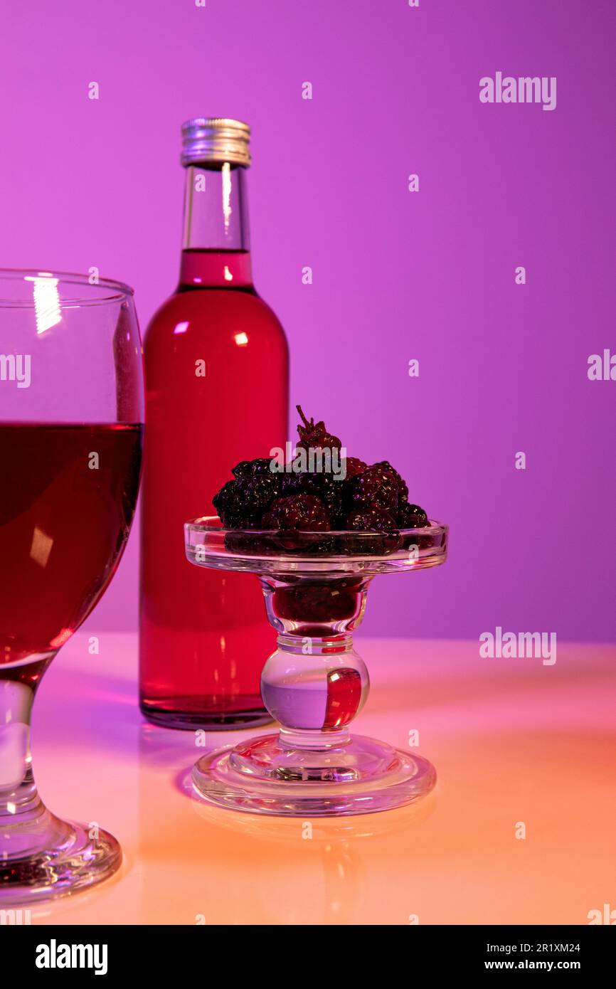 Korean Asian traditional infused liquor, wine, alcohol Stock Photo Alamy