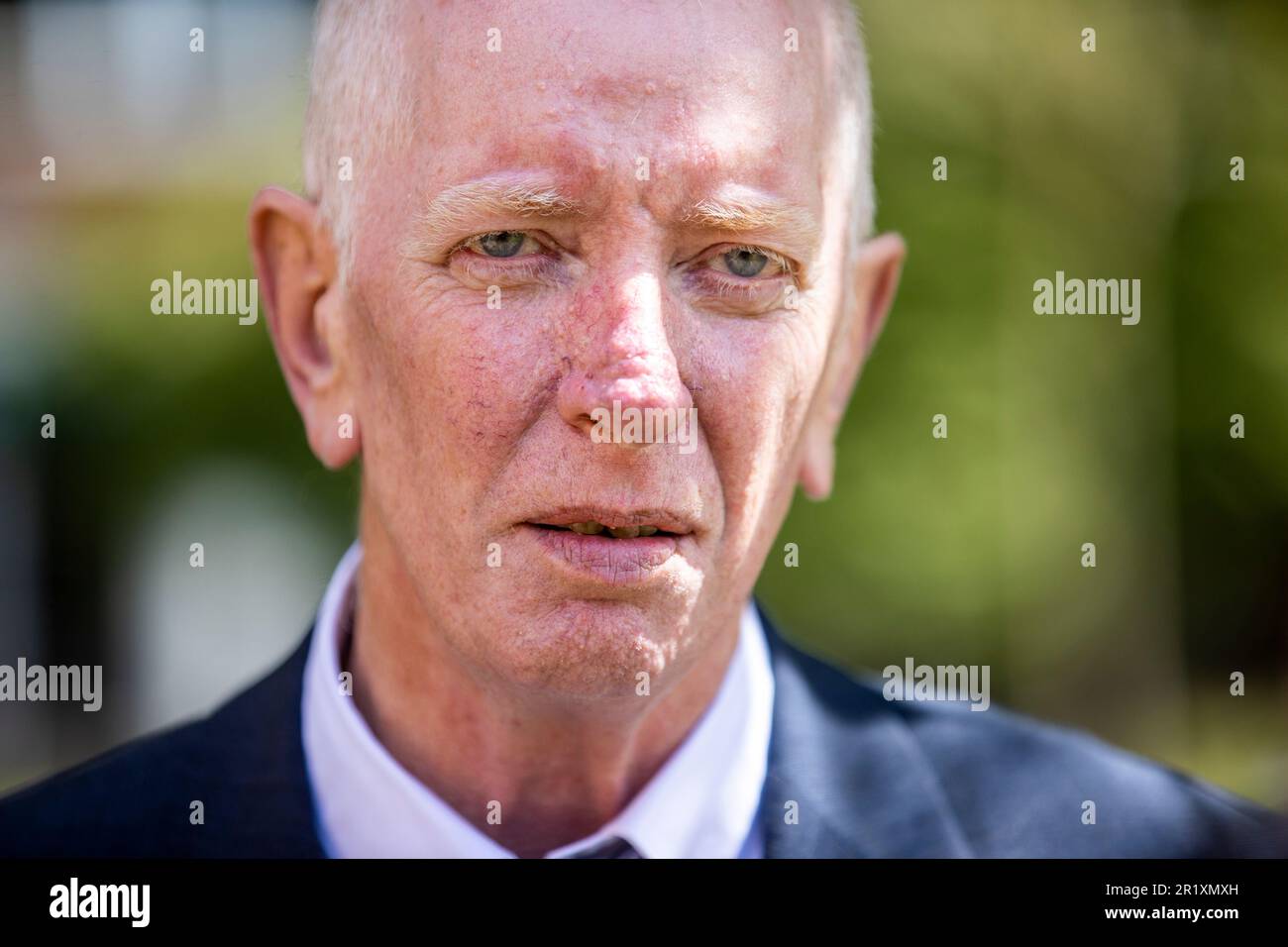 Paul Crawford at Queens University Belfast, following the launch of a