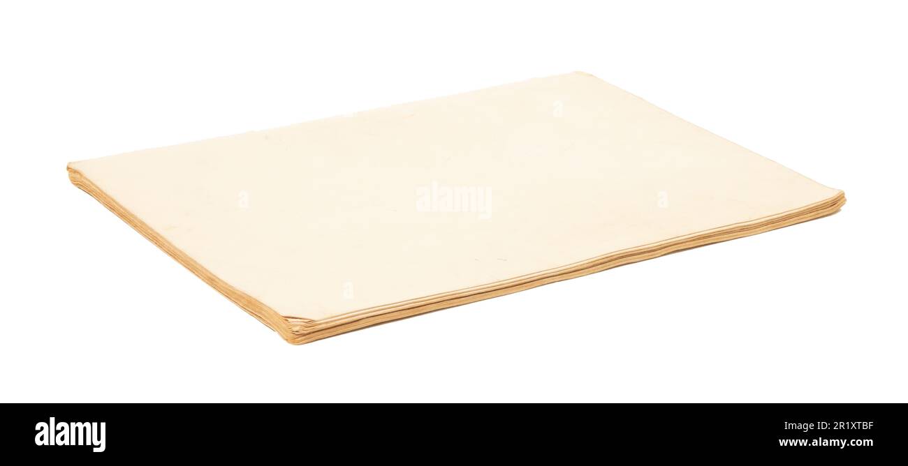 Old paper texture isolated on a white background Stock Photo - Alamy