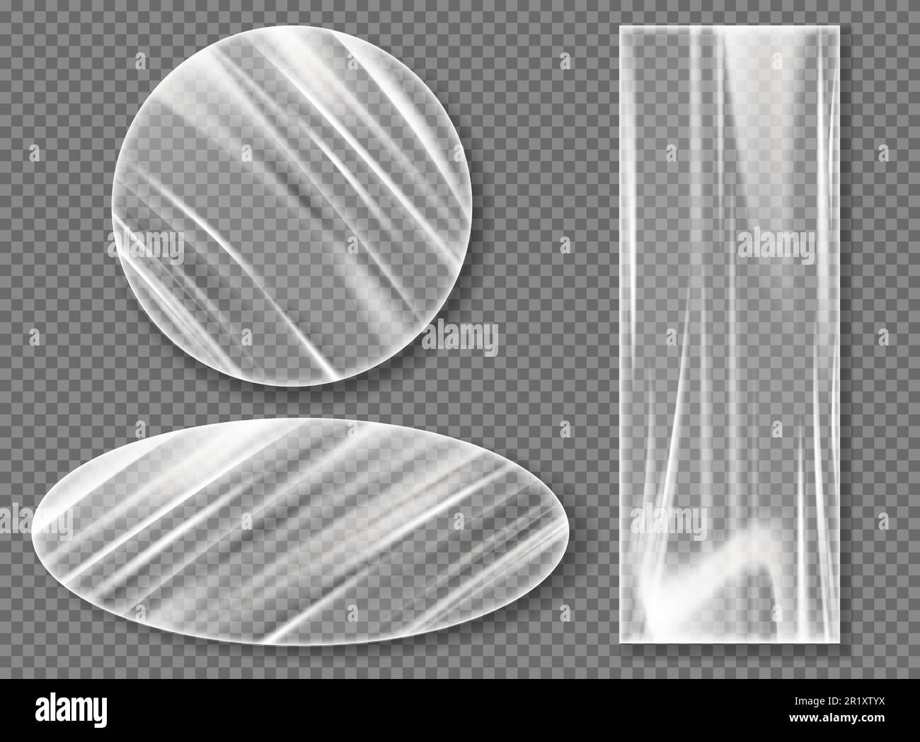 Transparent wrapping material Stock Vector Images - Alamy