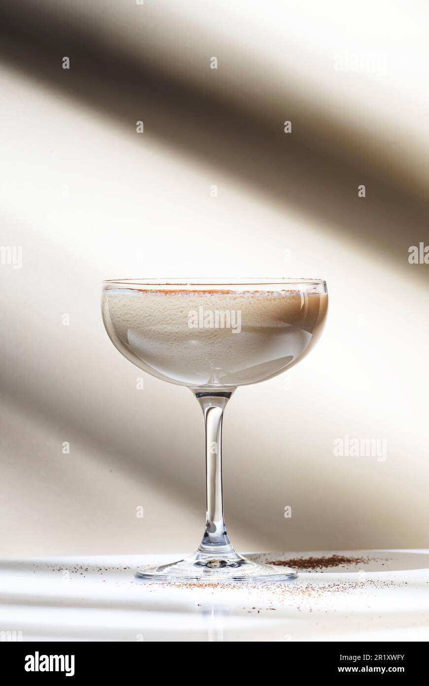 Brandy alexander alcoholic cocktail with cognac, cocoa liquor, cream ...