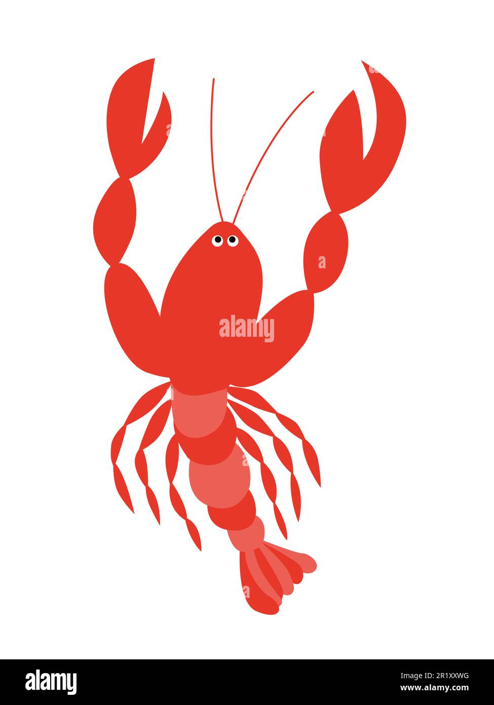 Vector design lobster red hi-res stock photography and images - Alamy