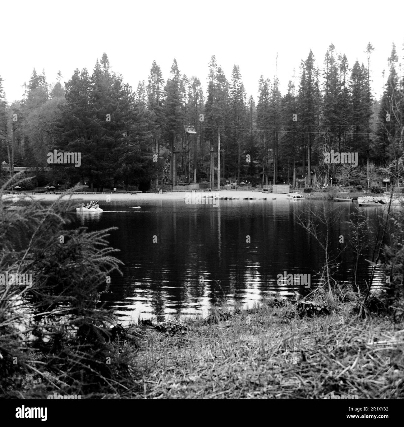 Lake at Center Parcs, Longleat, Wiltshire, England, United Kingdom