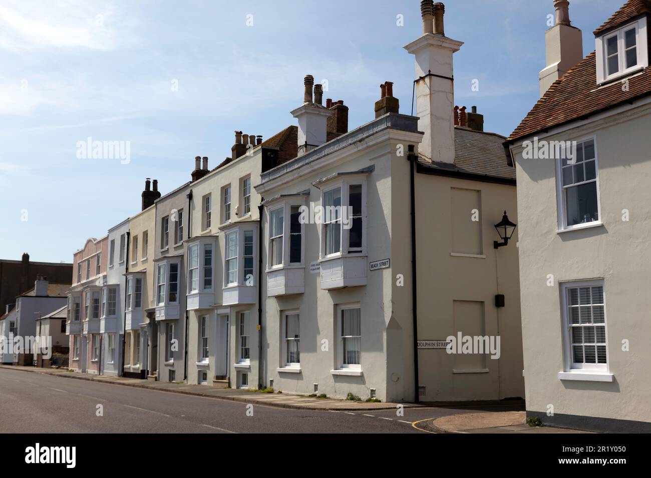 View along Beech Street, at its junction with Dolphin Street, Deal