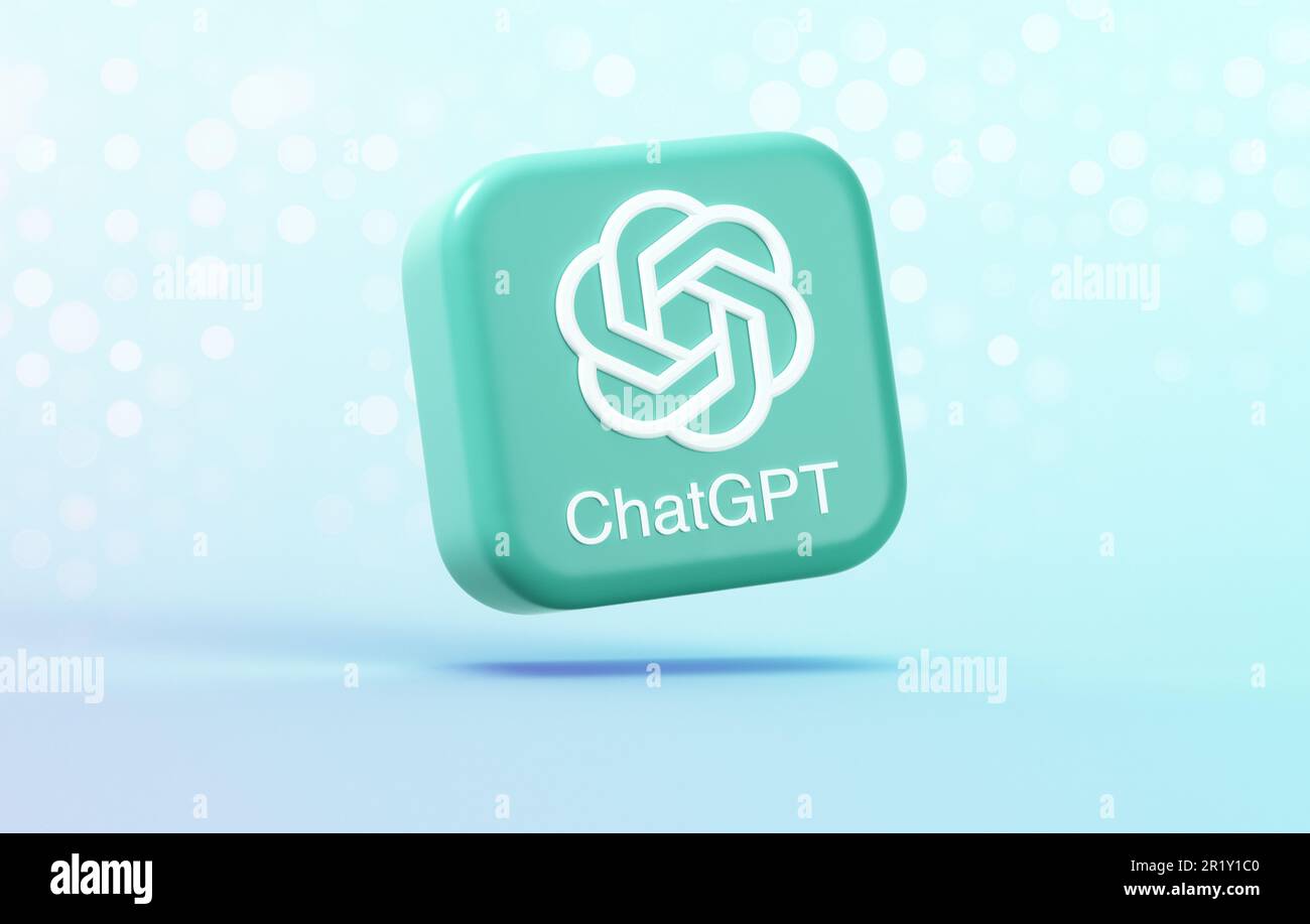 Valencia, Spain - May, 2023: Valencia, Spain - May, 2023: ChatGPT an AI chatbot developed by OpenAI based on the foundational large language model GPT Stock Photo