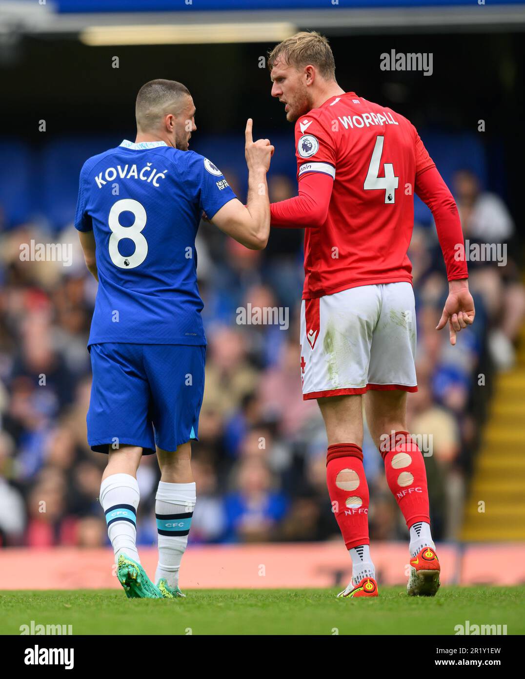 13 May 2023 - Chelsea v Nottingham Forest - Premier League - Stamford Bridge. Chelsea's Mateo Kovacic during the Premier League match at Stamford Bridge, London. Picture : Mark Pain / Alamy Live News Stock Photo