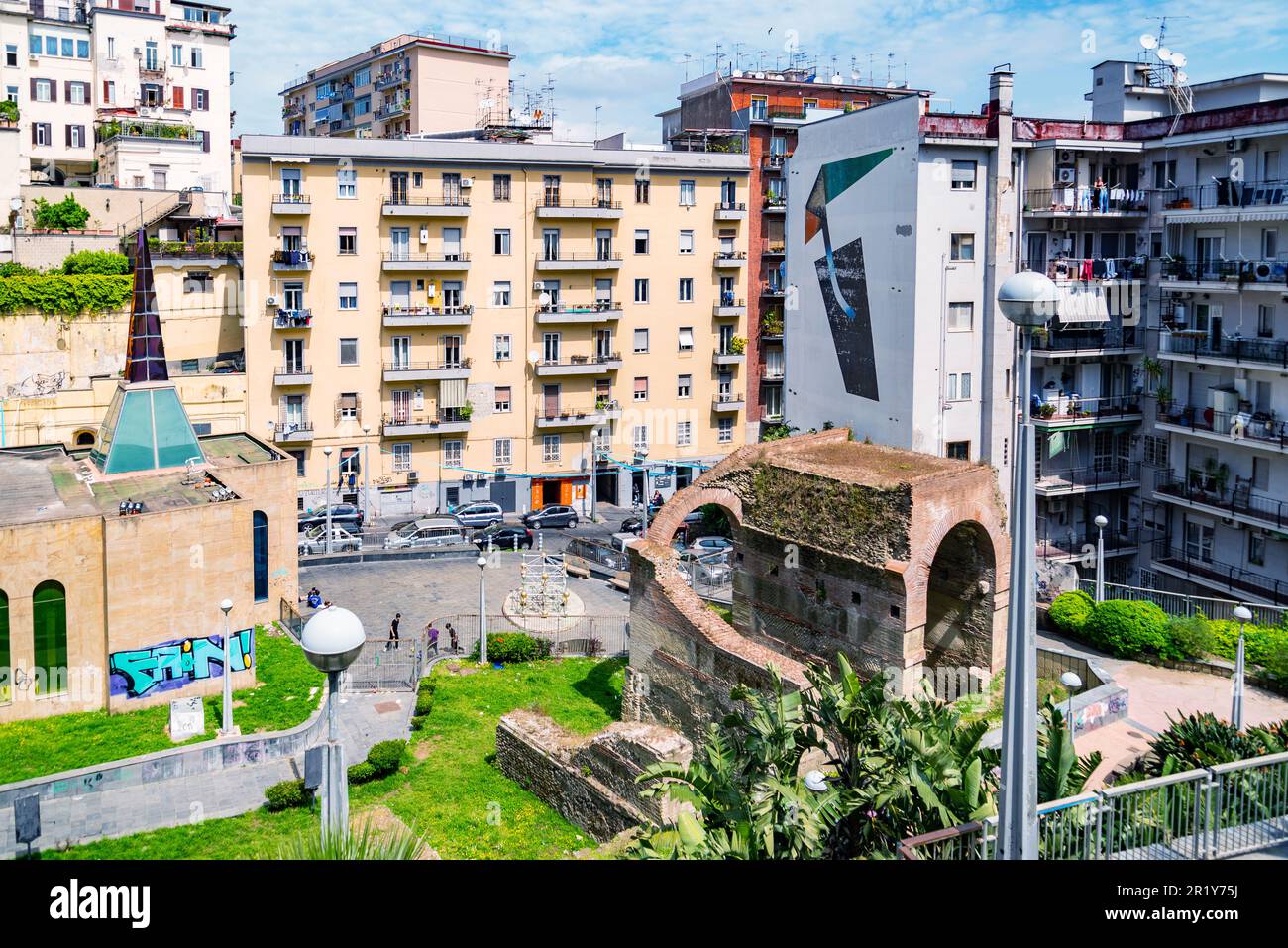 Naples (Italy) - "Metro dell'arte" is the urban railways line 1, an  attraction with its stations and artistic artworks. Salvator Rosa station  Stock Photo - Alamy