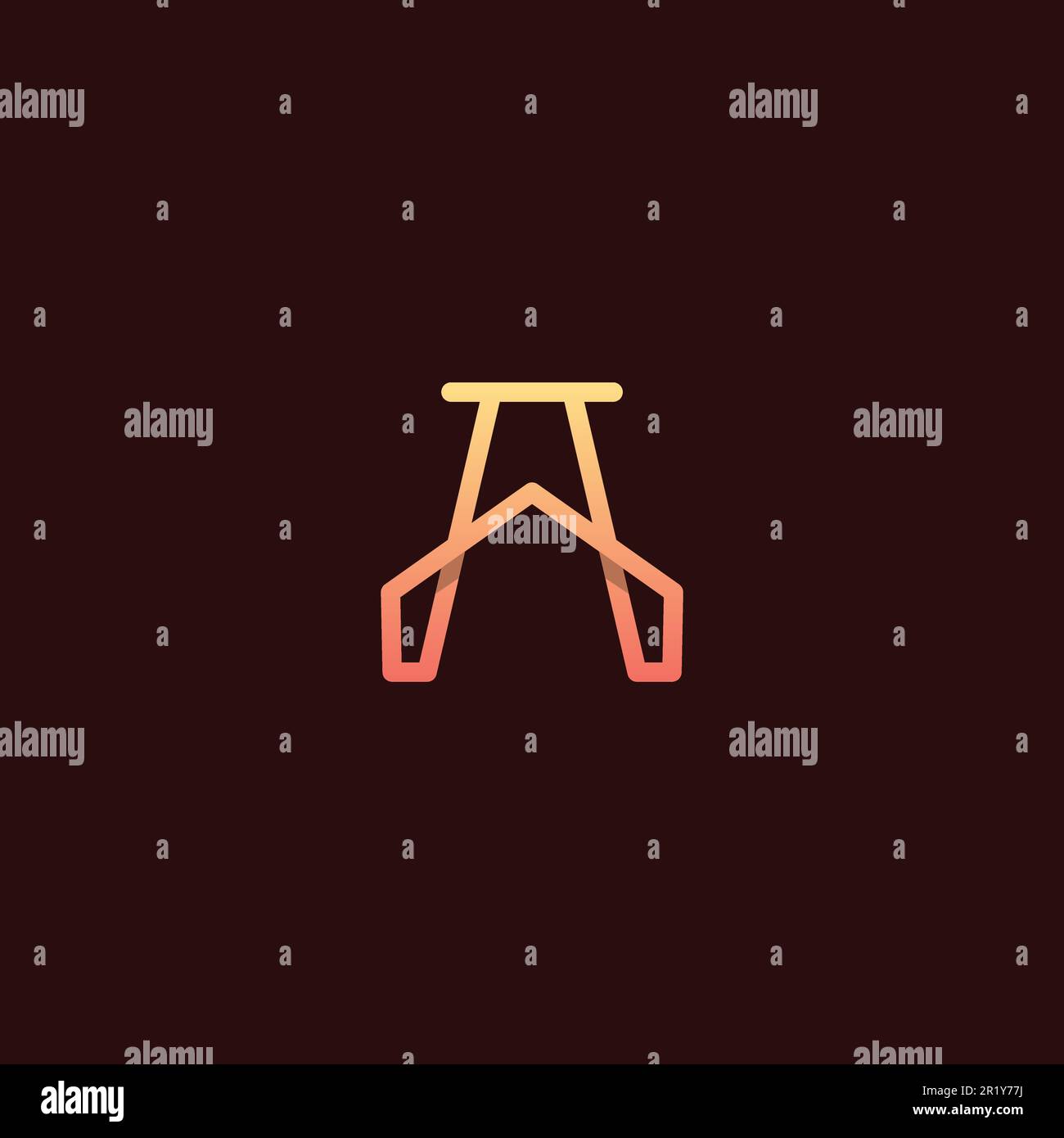 Letter A Home Logo Design. Initial A House Logo Stock Vector