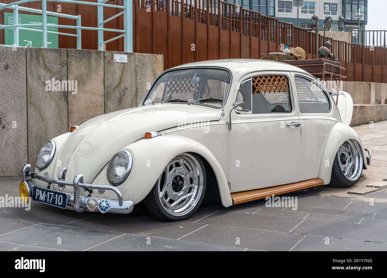 Scheveningen, The Netherlands, 14.05.2023, Retro, customized Volkswagen Beetle from 1966 at The Aircooled classic car show Stock Photo