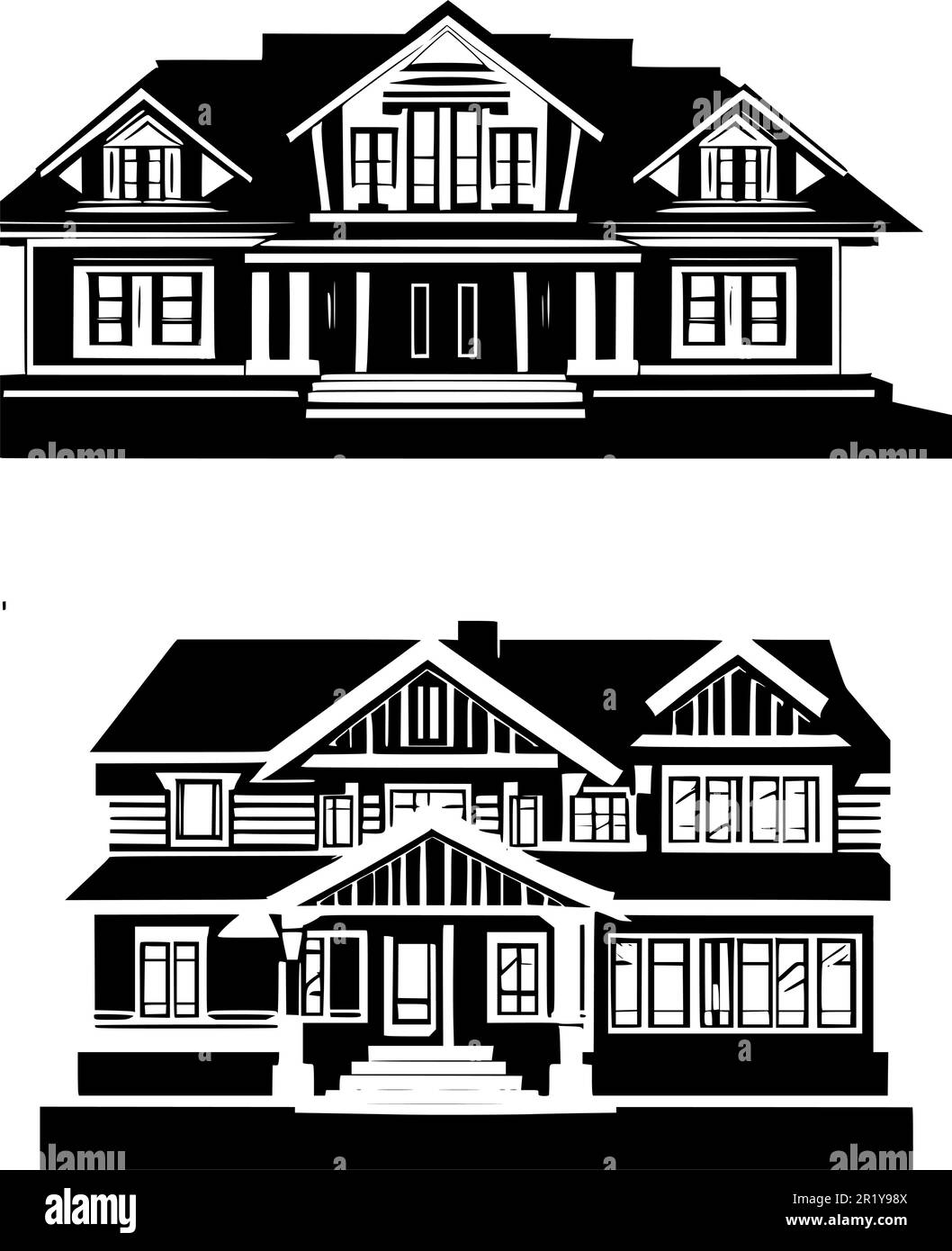 high-quality-vector-illustration-of-two-houses-for-real-estate