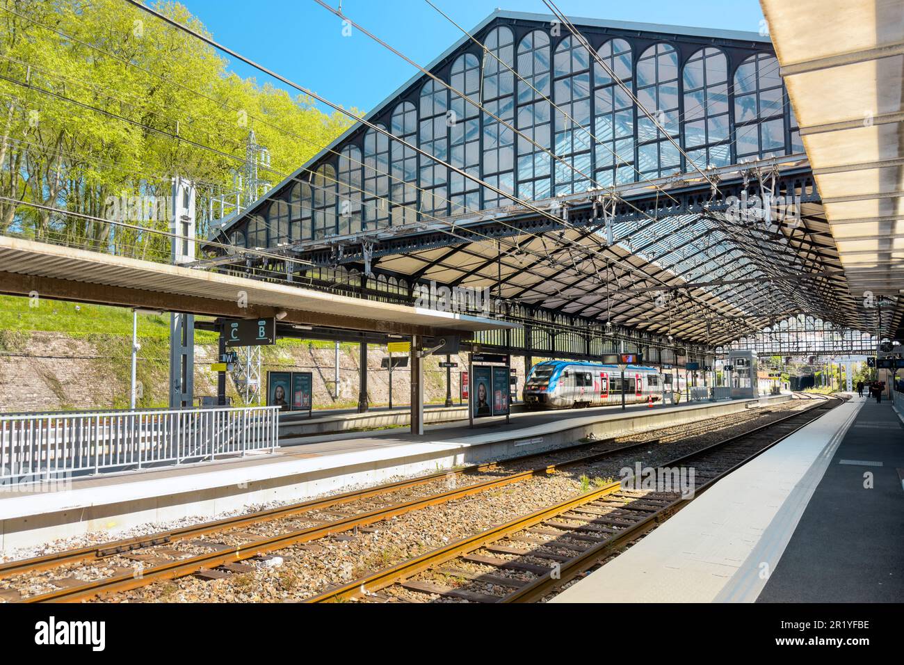 Bayonne, France, April 19, 2023 : Bayonne SNCF station in the Pyrenees Atlantiques. High quality photography Stock Photo