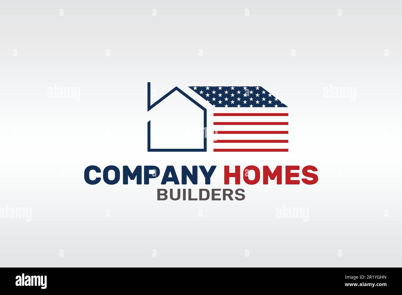 Creative Real Estate Logo American Design Stock Vector