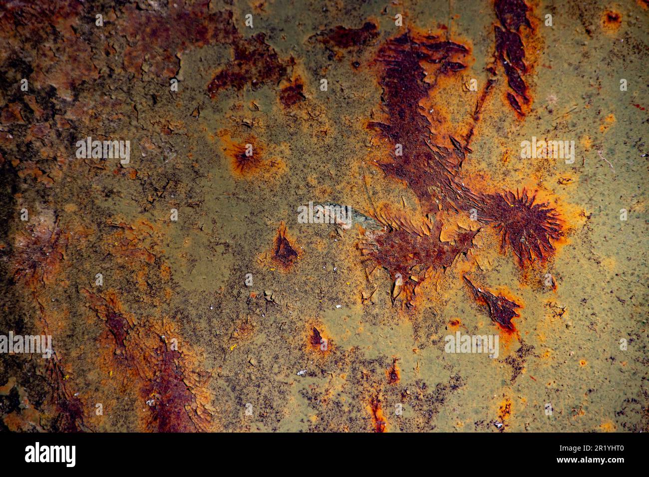 Abstract scratched rusty surface paint for background Stock Photo