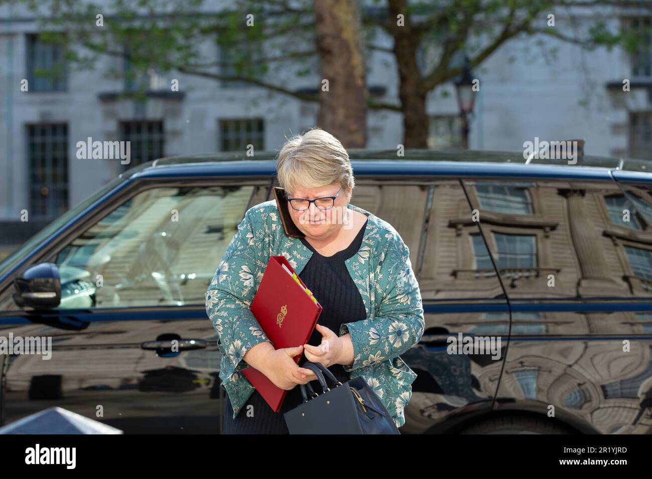 London,uk,16th may,2023.Thérèse Coffey, Environment secretary  Arriving at cabinet office Whitehall credit Richard Lincoln/Alamy Live News Stock Photo