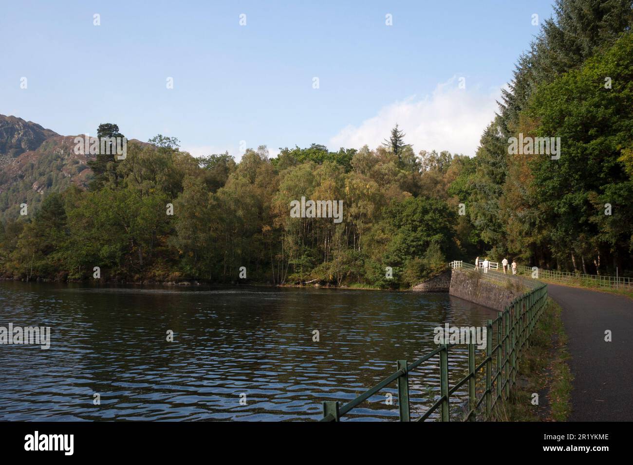 Loch Katrine, Stirlingshire, Scotland. Glasgow's water supply. Footpath