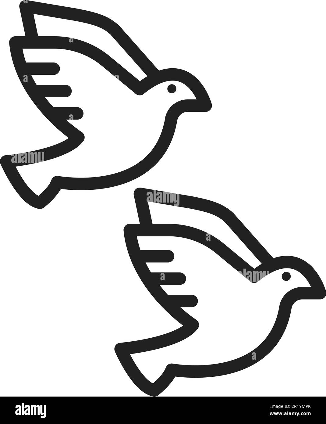 Birds chirping Black and White Stock Photos & Images - Alamy