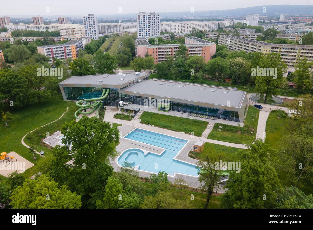 Dresden, Germany. 16th May, 2023. Employees of Dresdner Bäder GmbH