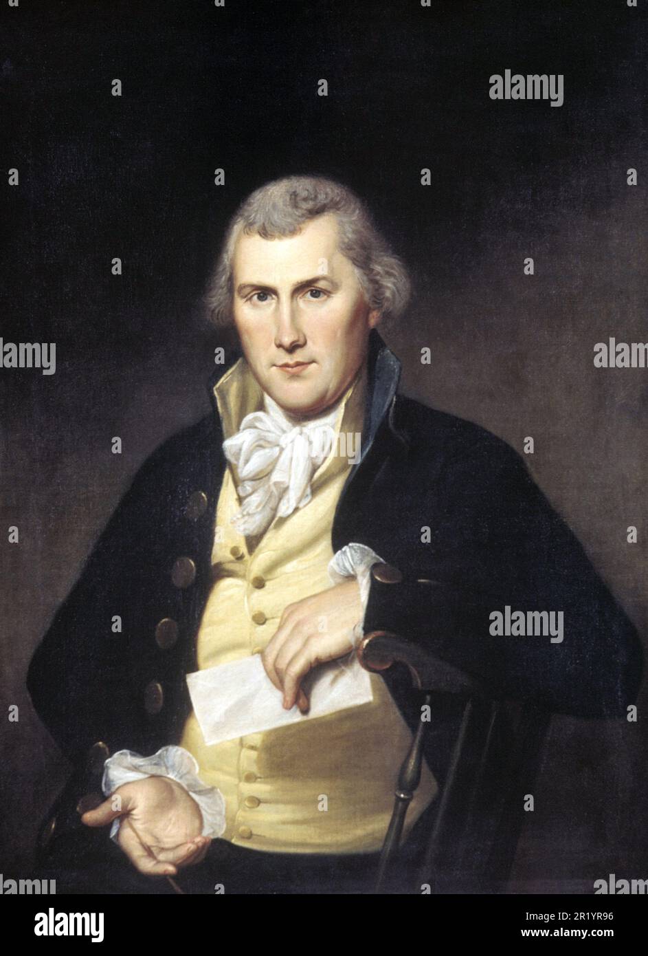 Elie Williams, 1789, Painting by Charles Willson Peale (1741-1827), Historic, digitally restored reproduction of a historic original  /  Elie Williams, 1789, Gemälde von Charles Willson Peale (1741-1827), Historisch, digital restaurierte Reproduktion einer historischen Vorlage Stock Photo