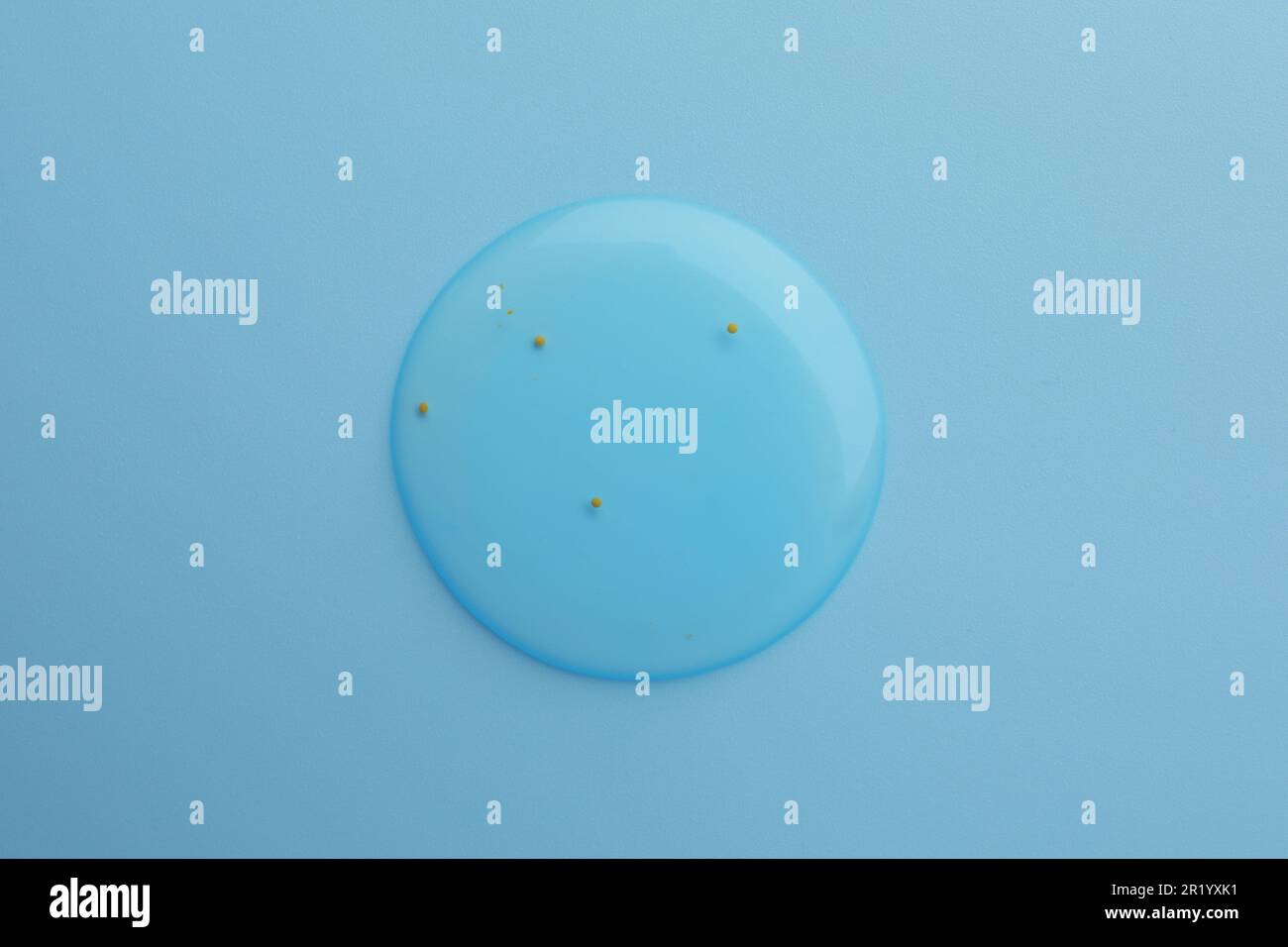 Sample of face gel on light blue background, top view Stock Photo - Alamy