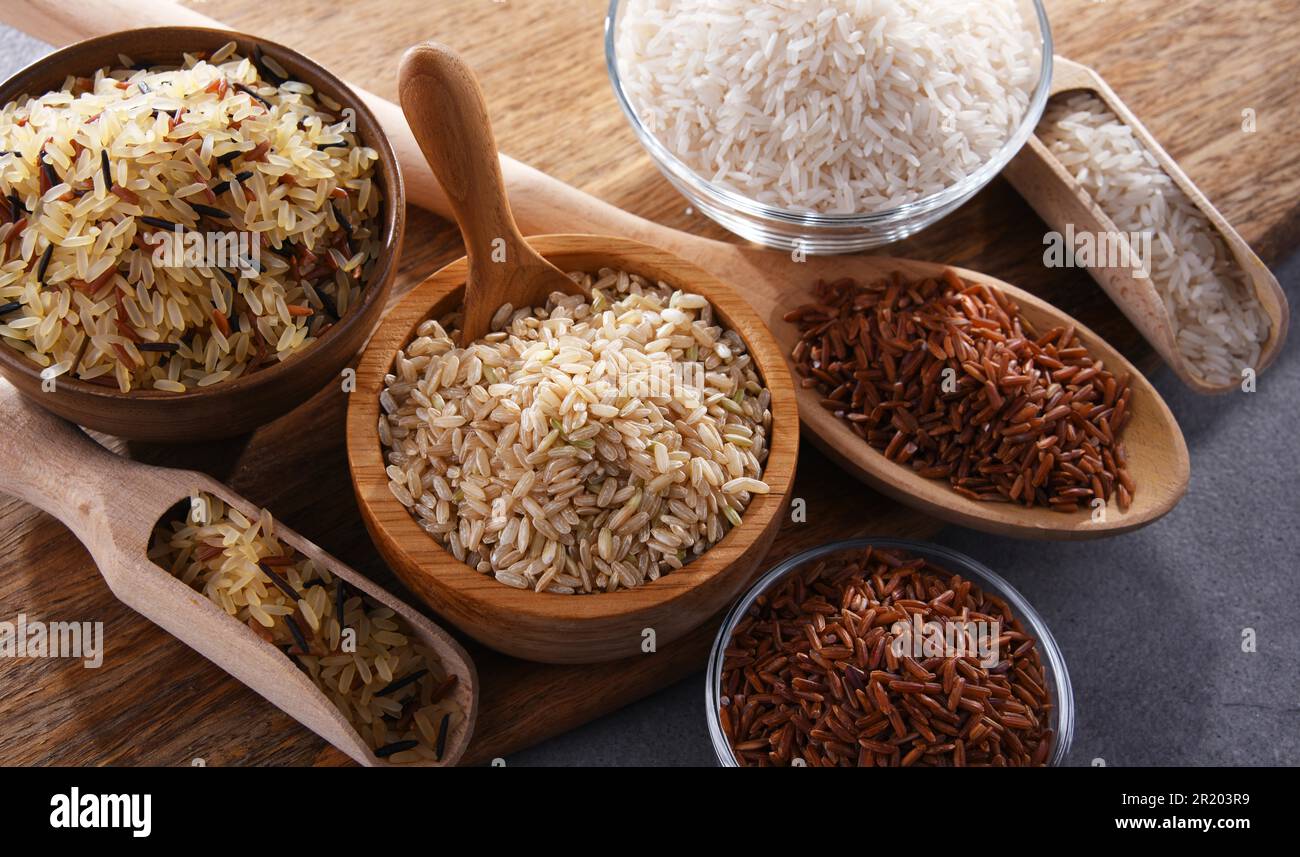 Types Rice Stocking Different sorts of rice hi-res stock photography and images - Alamy