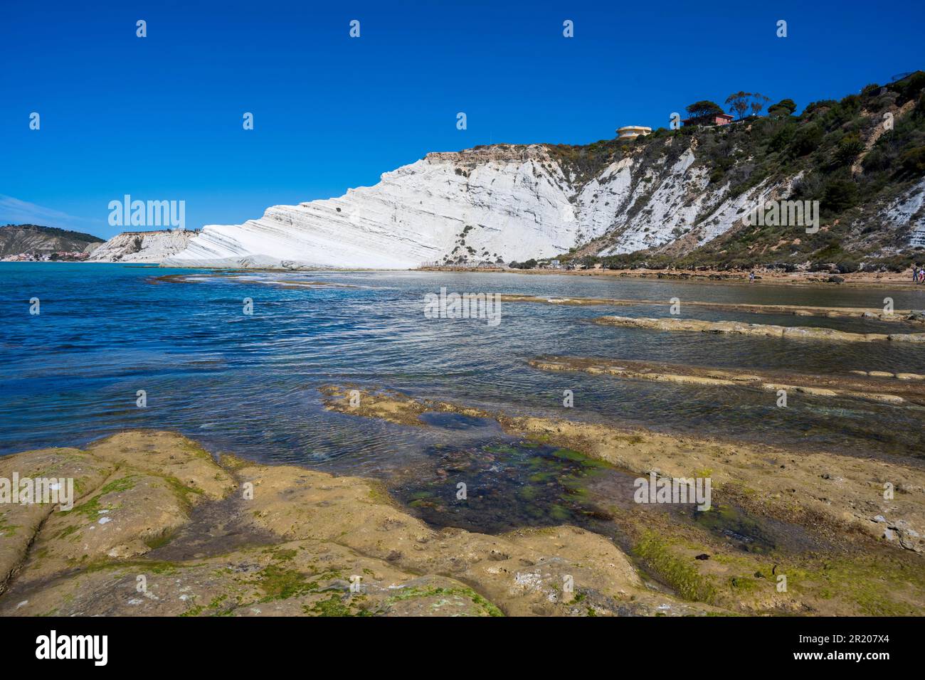Realmonte Chalk cliff Scala dei Turchi, Turkish staircase, Realmonte, Sicily ...