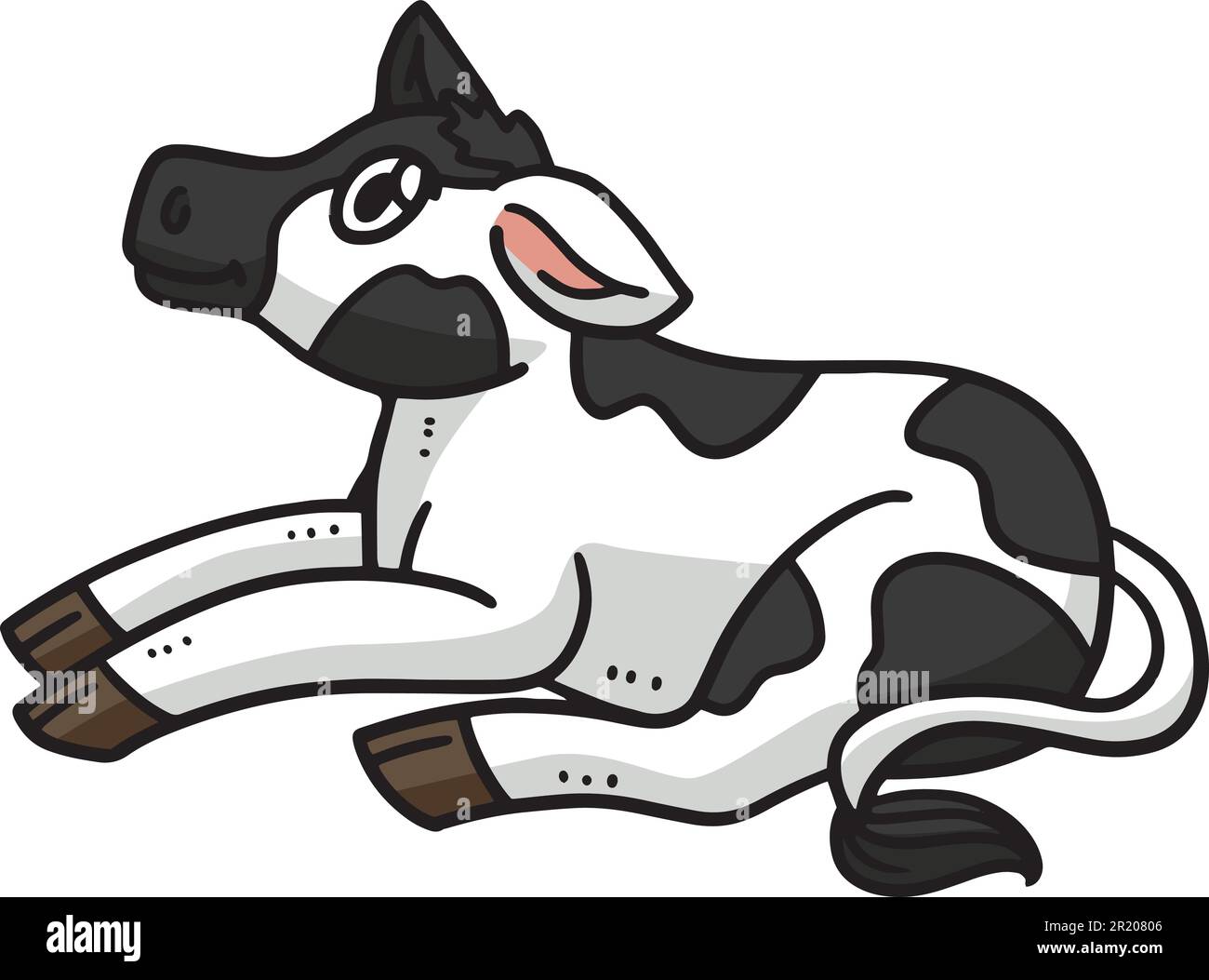 Baby Cow Cartoon Colored Clipart Illustration Stock Vector Image & Art