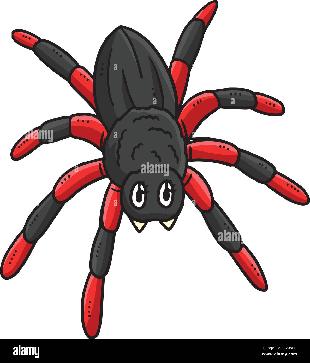 Mother Spider Cartoon Colored Clipart Illustration Stock Vector