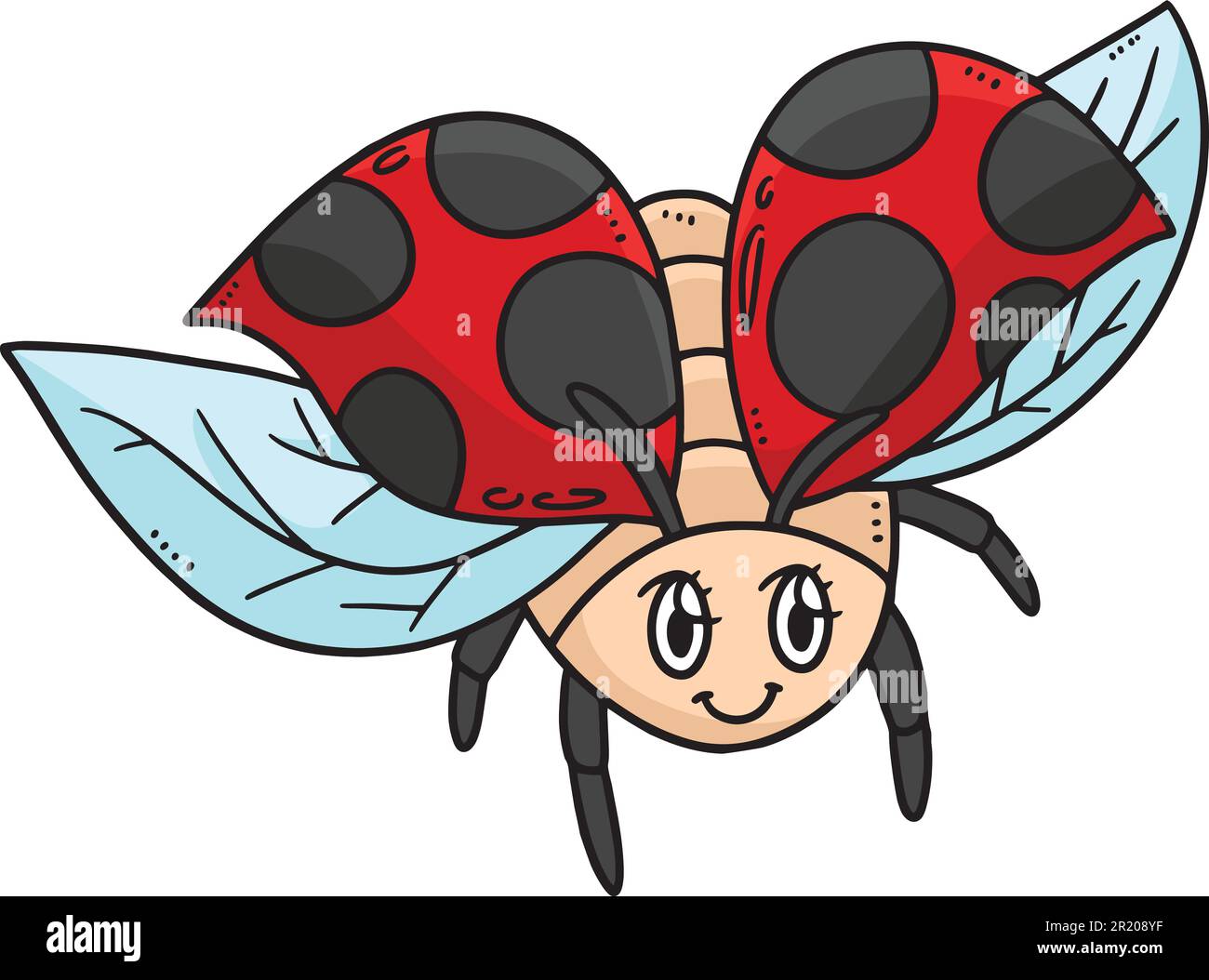 Mother Ladybug Cartoon Colored Clipart Stock Vector Image & Art - Alamy