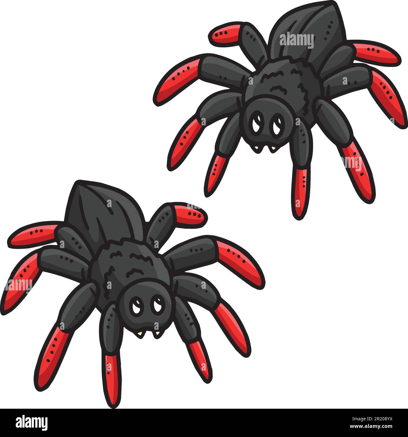 Baby Spider Cartoon Colored Clipart Illustration Stock Vector