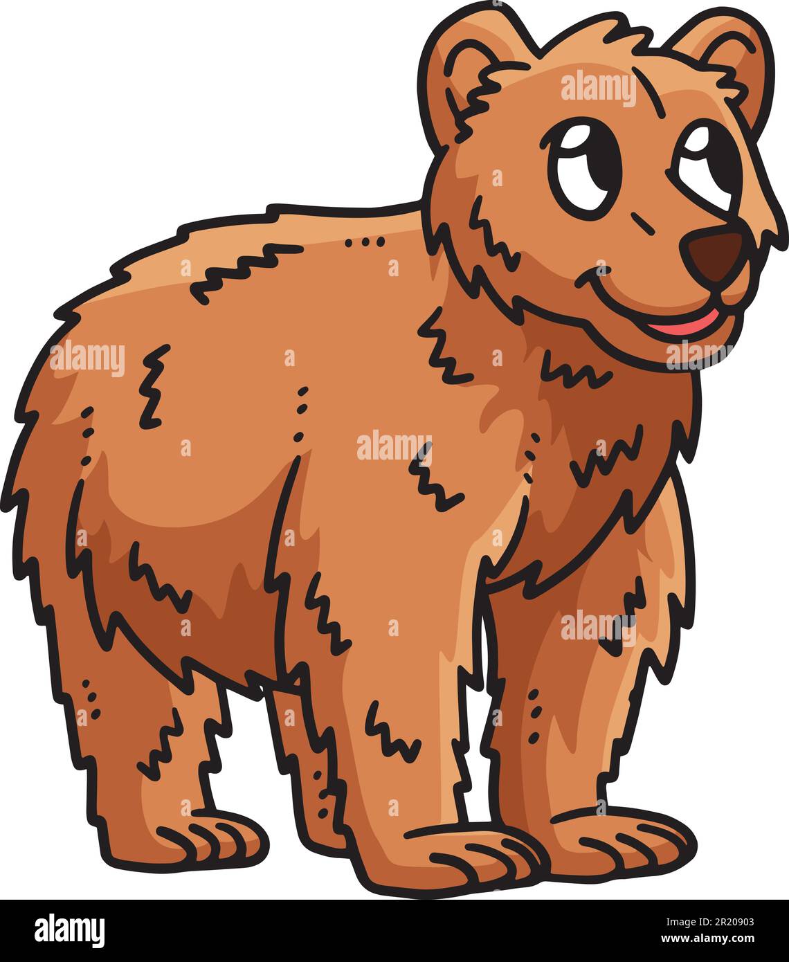 Baby Bear Cartoon Colored Clipart Illustration Stock Vector Image & Art