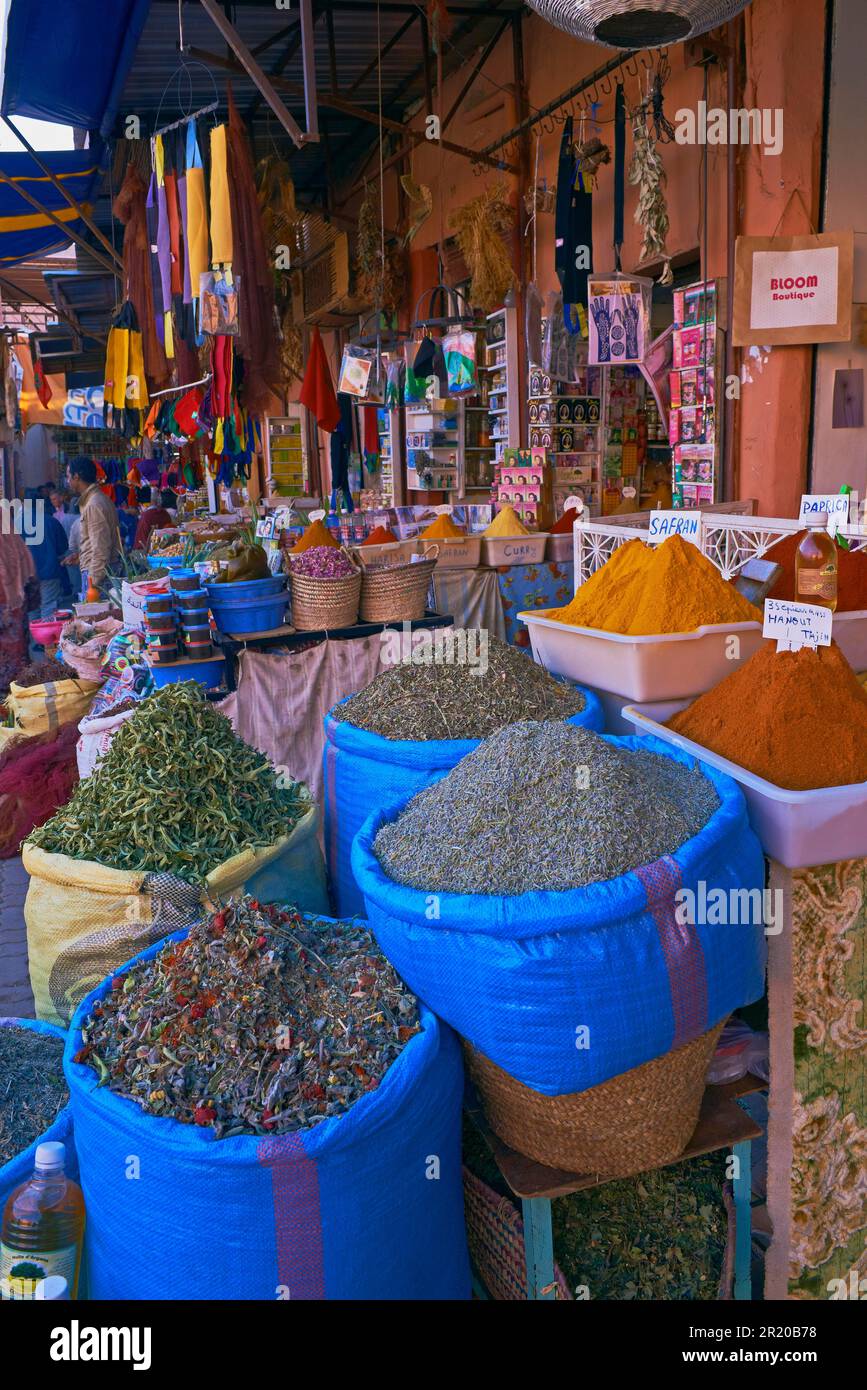Spice shop, grocery, Rahba Kedima Square, Place des epices, Medina