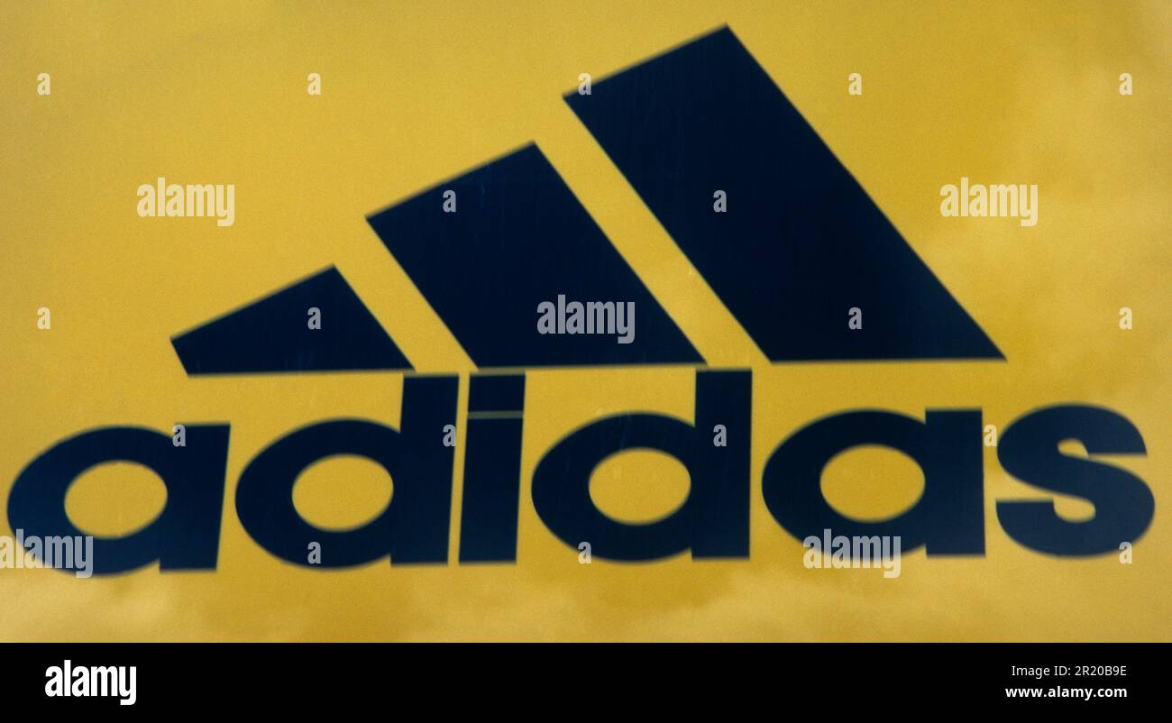 Adidas sign hi res stock photography and images Alamy