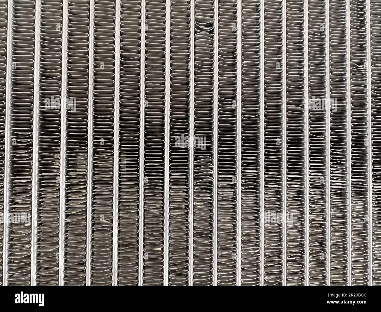 USA. 17th July, 2022. Close-up of the metal cooling fins of a vehicle's radiator, Sausalito, California, July 17, 2022. Photo courtesy Sftm. (Photo by Gado/Sipa USA) Credit: Sipa USA/Alamy Live News Stock Photo