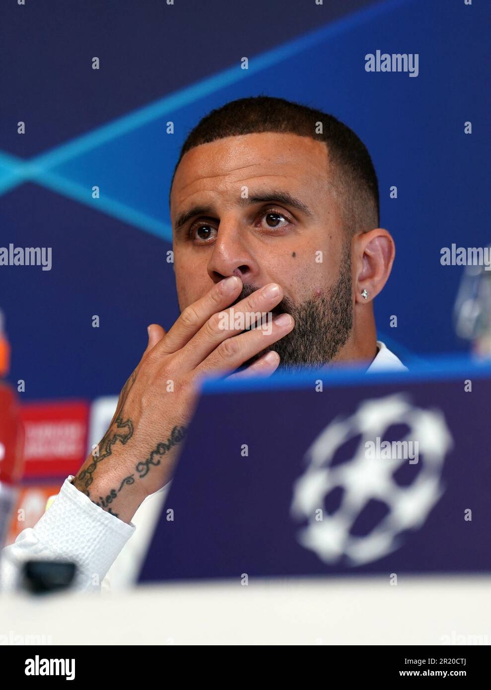 Manchester City's Kyle Walker during a press conference at City