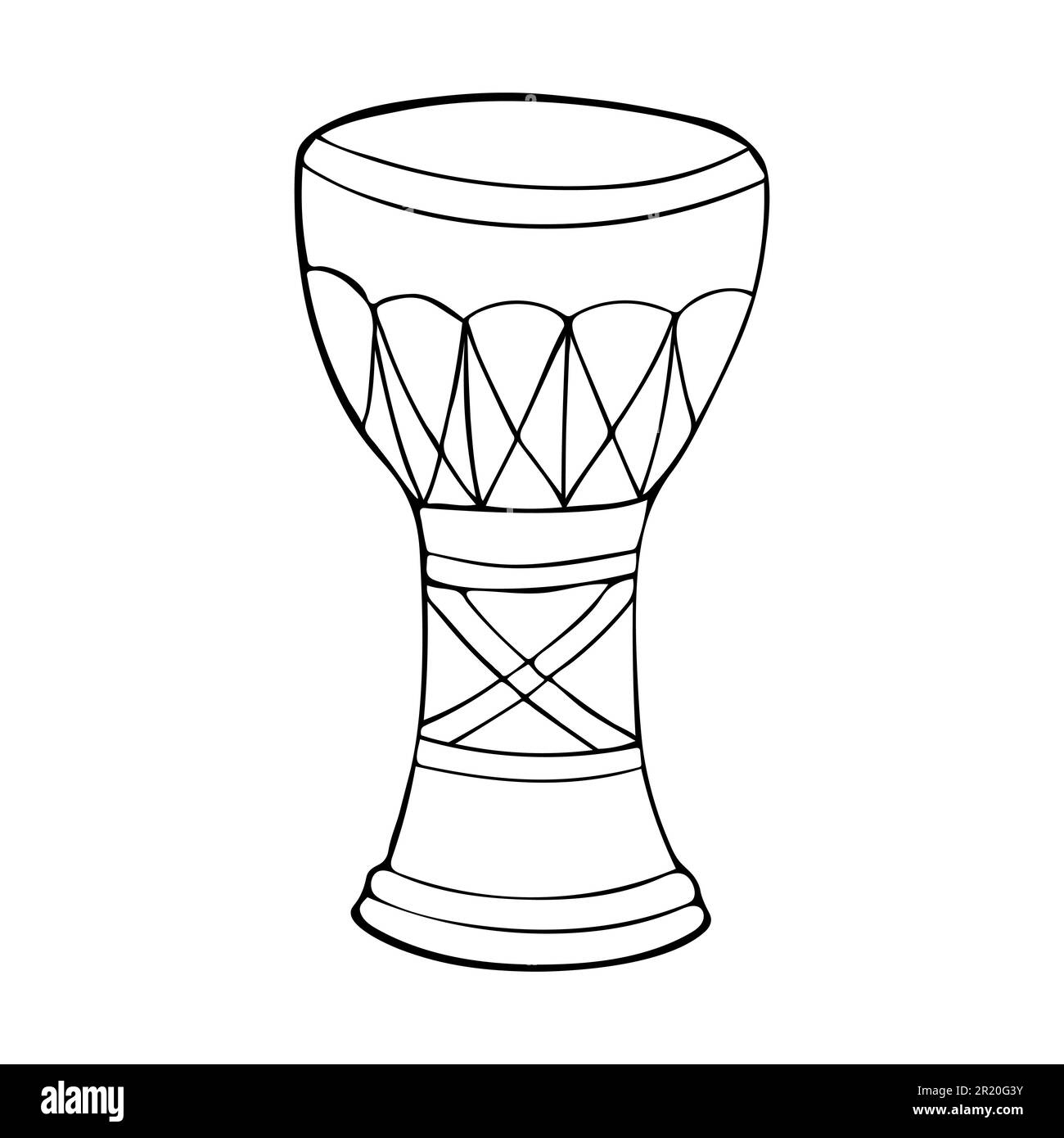 Darbuka percussion instrument of the Middle East vector illustration Stock Vector Image & Art