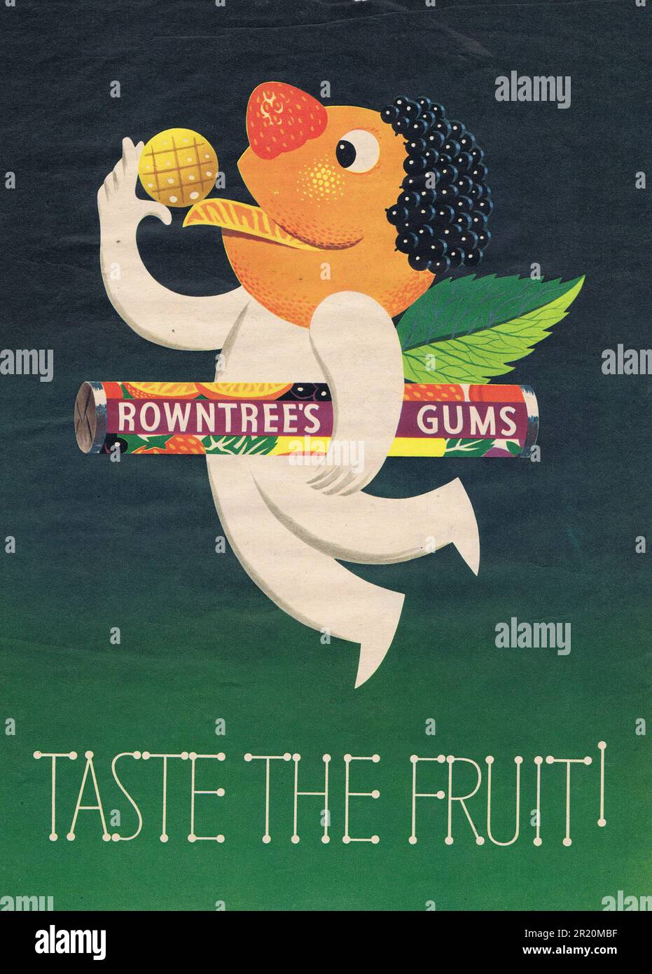 Rowntrees Wine Gums Advertisement c1950s. Photo by Hector Archive Stock
