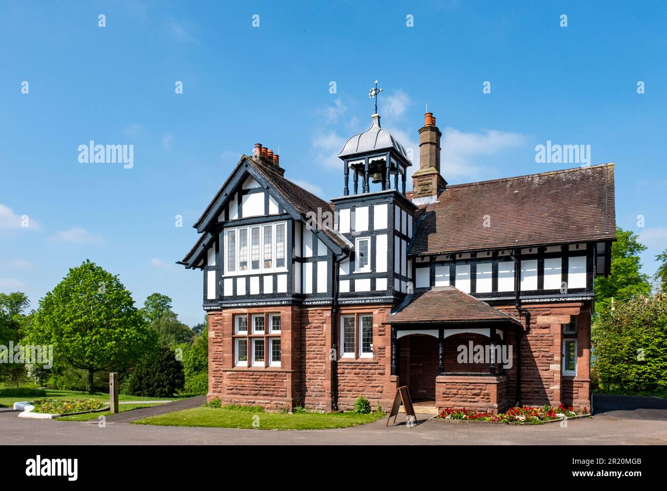 The West Lodge at Queens Park in Crewe Cheshire UK Stock Photo