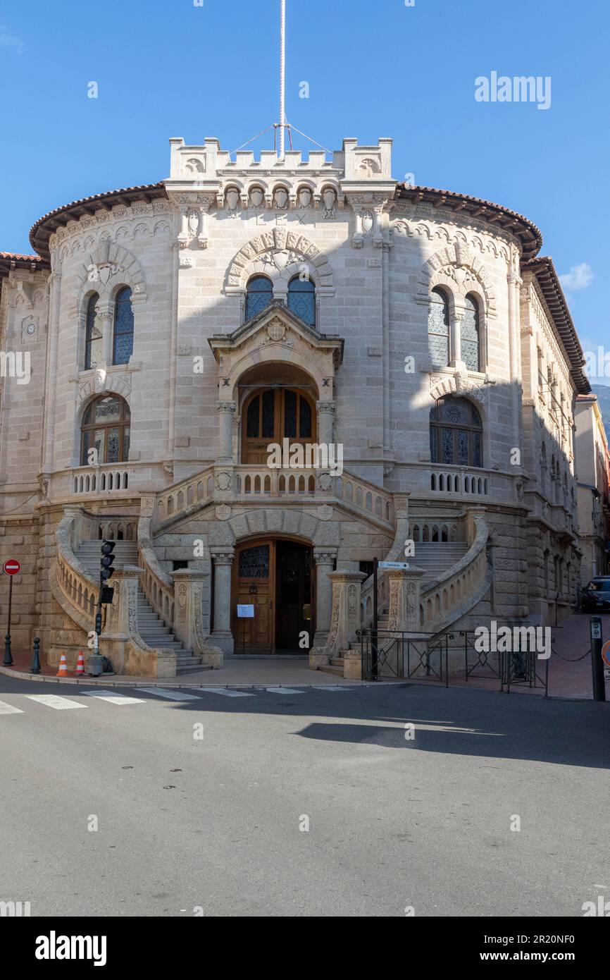 MonacoVille, Monaco, April 20th 2023 A view of the Monaco Courthouse