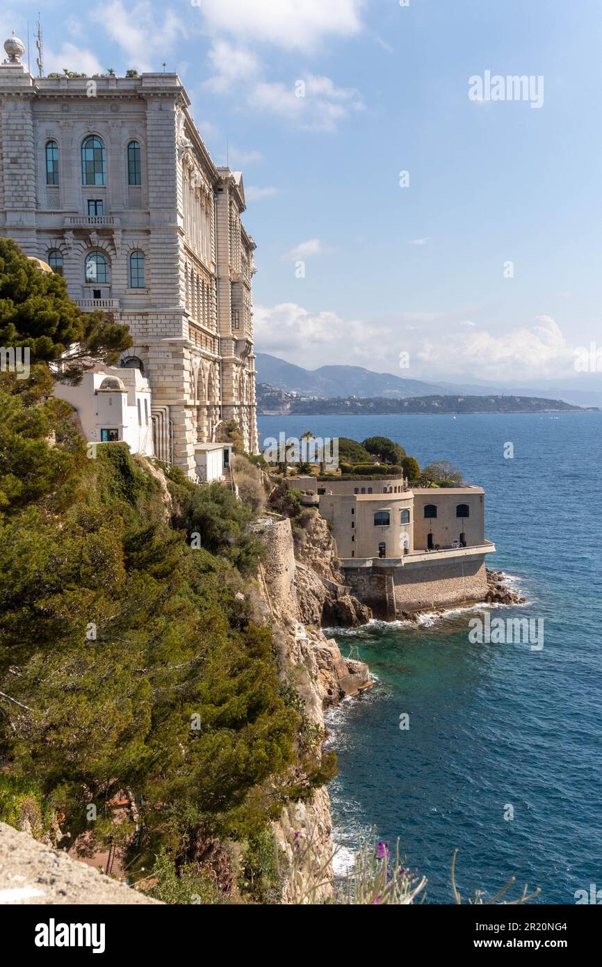 Monaco-Ville, Monaco, April 20tht 2023:- A view of The Oceanographic