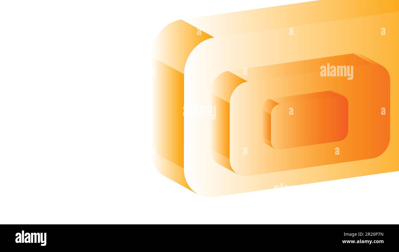 Orange and white background glossy shapes Stock Vector Image & Art - Alamy