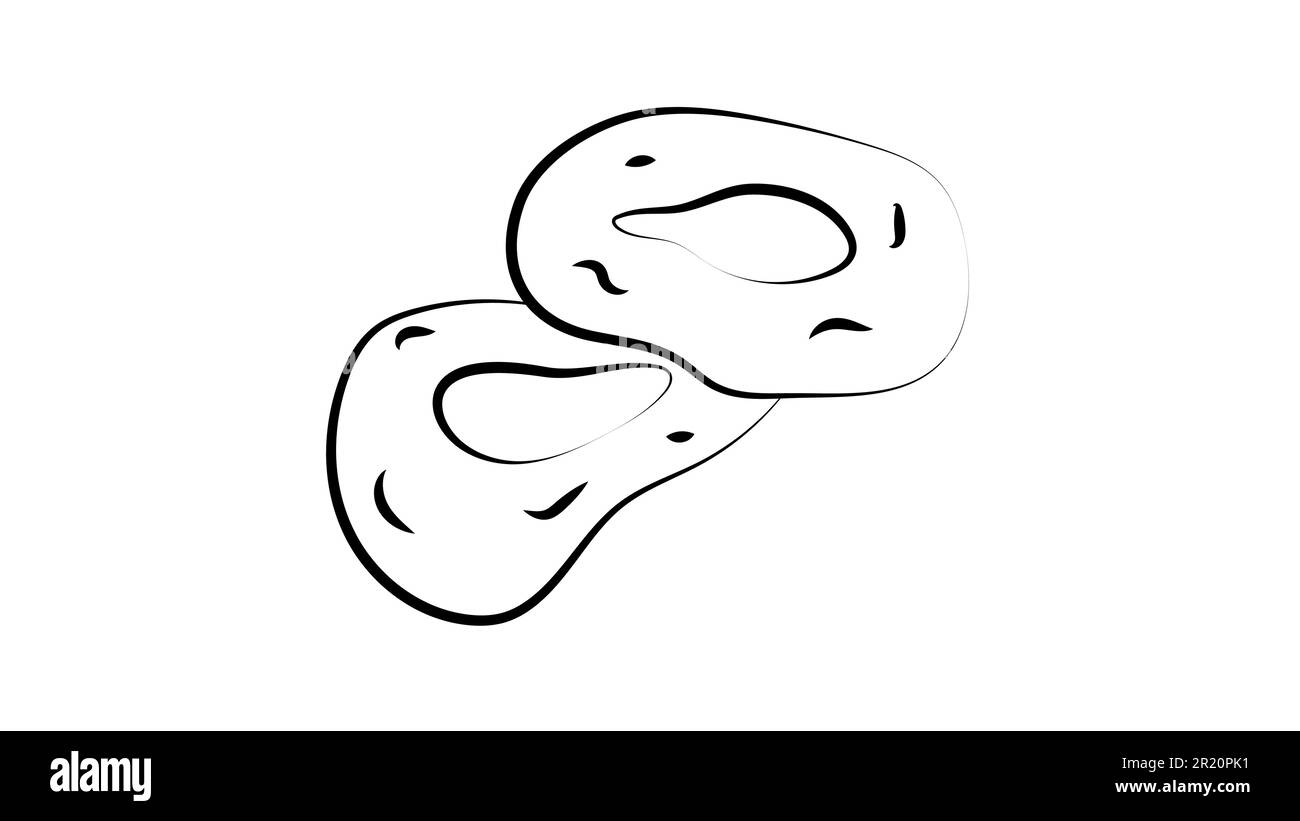 Hand drawn sketch style roasted onion rings set. Street fast food