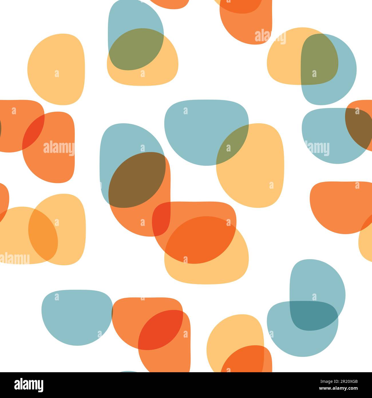 Seamless pattern with circular shapes Stock Vector