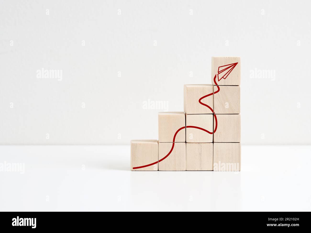 Business growth or career development. Job promotion, improvement and ...