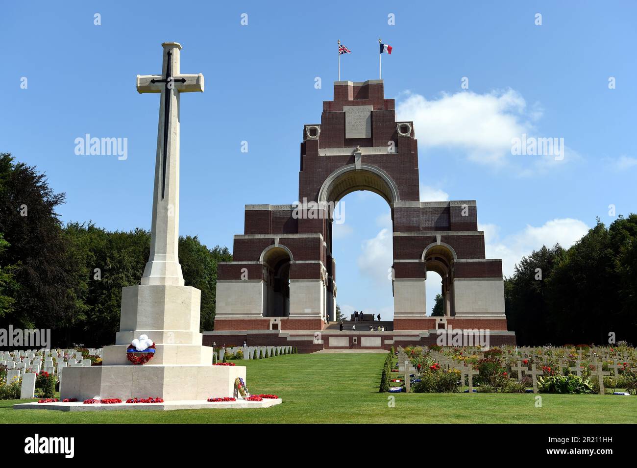 Photograph Of The Thiepval Memorial To The Missing Of The Somme Is A 